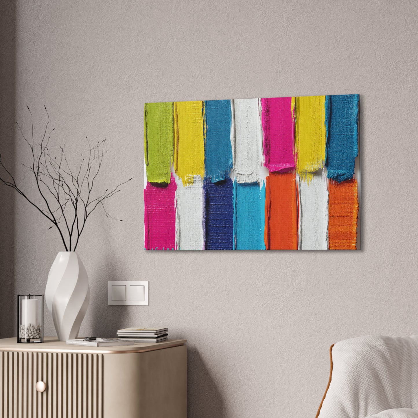 Acrylic Abstract Canvas Print - Richly Textured Artistry