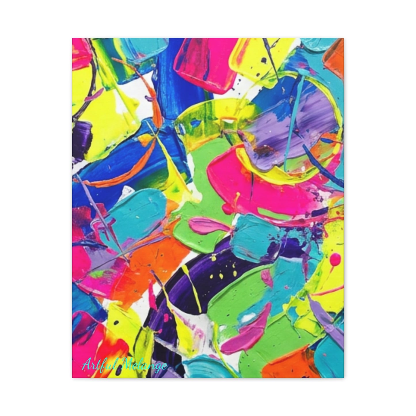 Acrylic Abstract Canvas Print - Richly Textured Artistry
