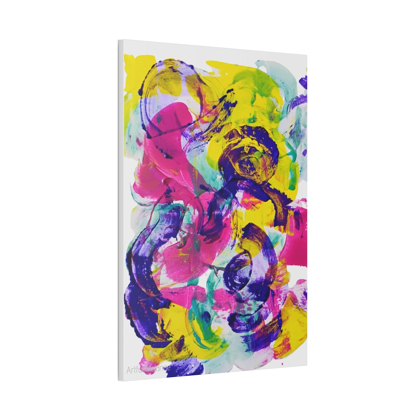 Primary Elegance: A Symphony of Sophistication Canvas Print
