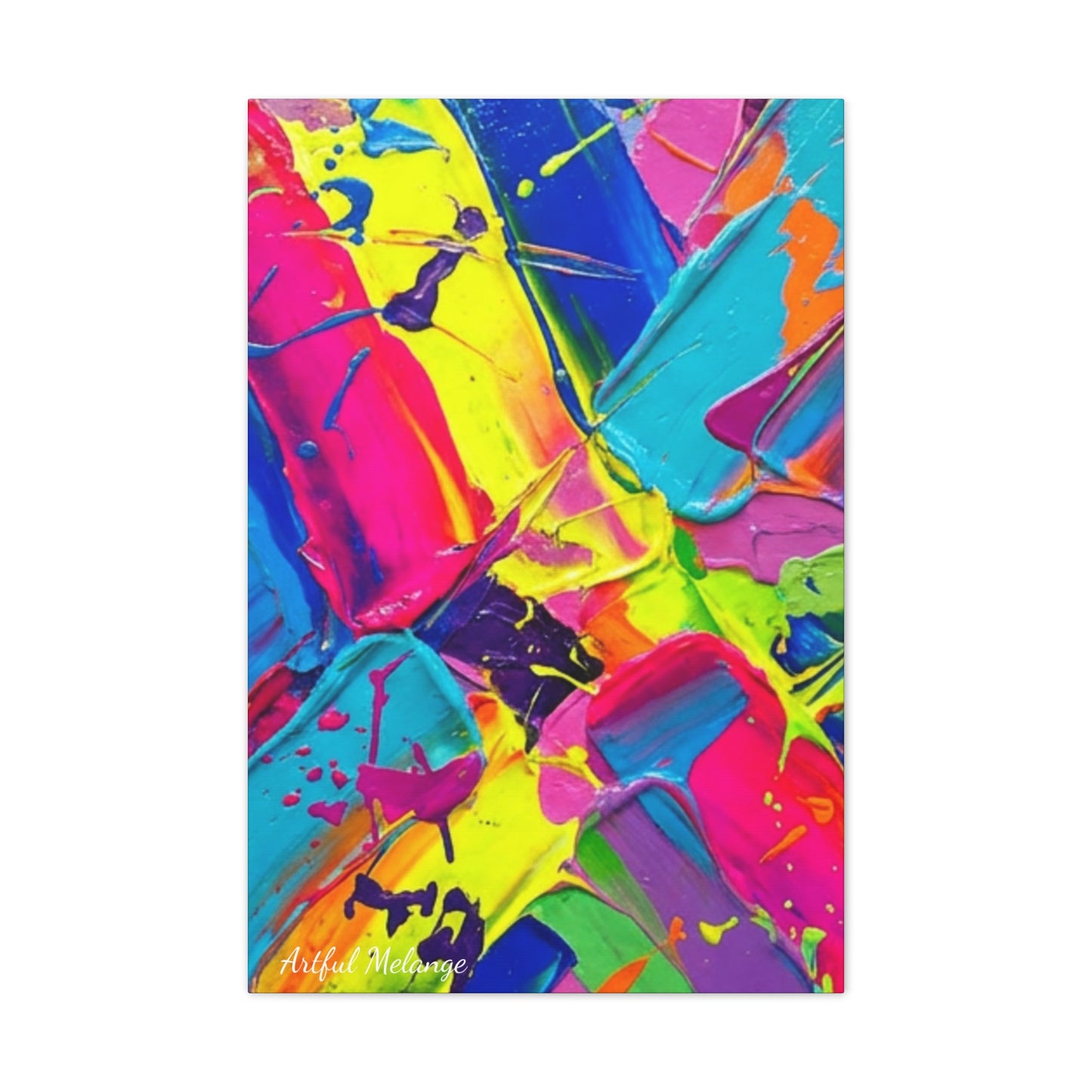 Acrylic Abstract Canvas Print - Richly Textured Artistry