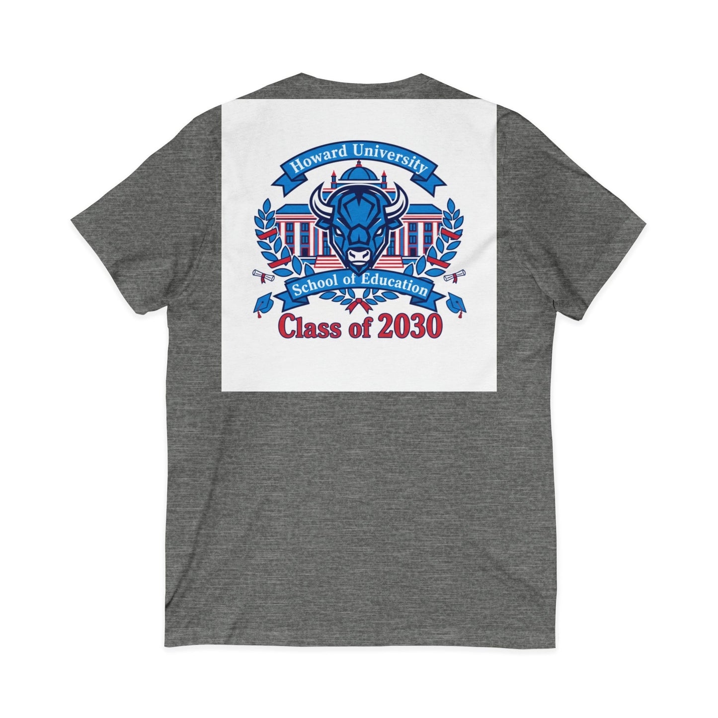 Howard University Class of 2030 Unisex V-Neck T-Shirt | The Mecca Incoming Class Tee