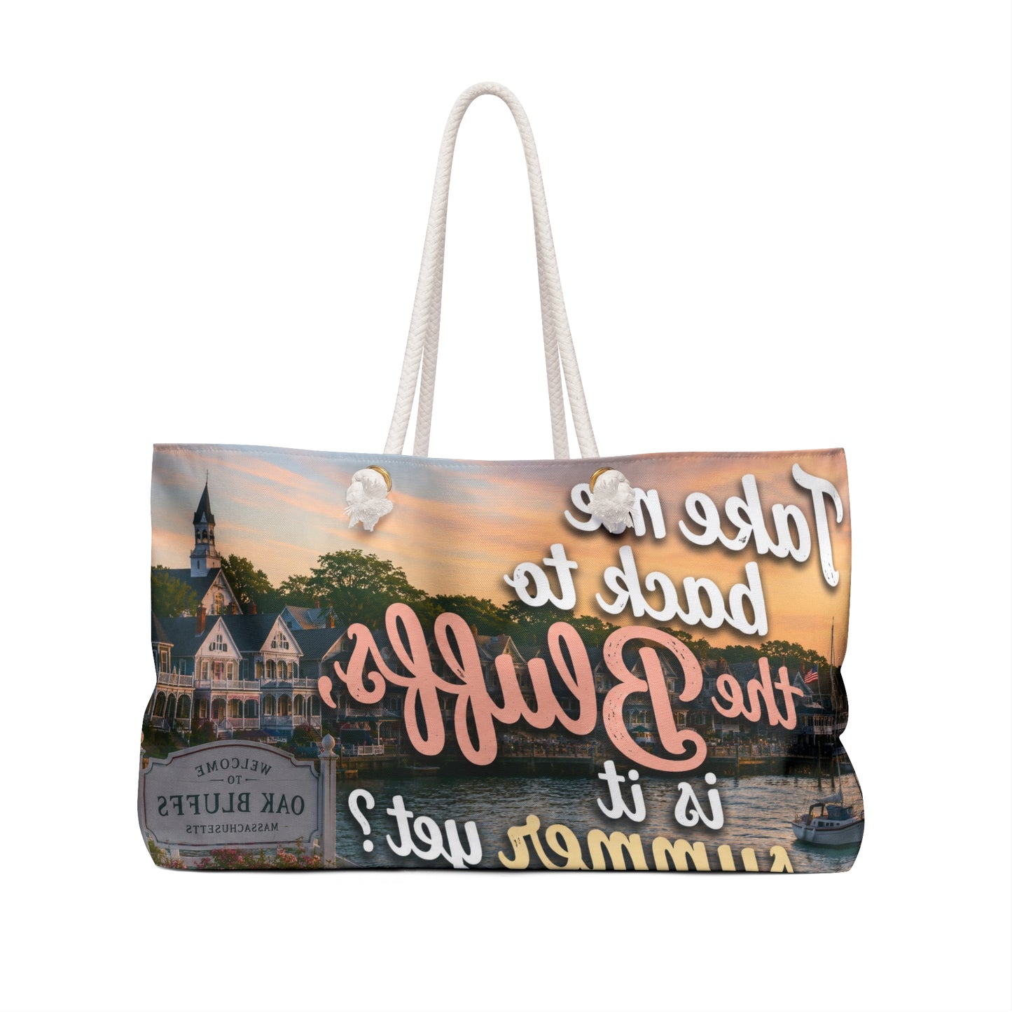 Take Me Back to the Bluffs Weekender Bag – Summer Escape Canvas Tote