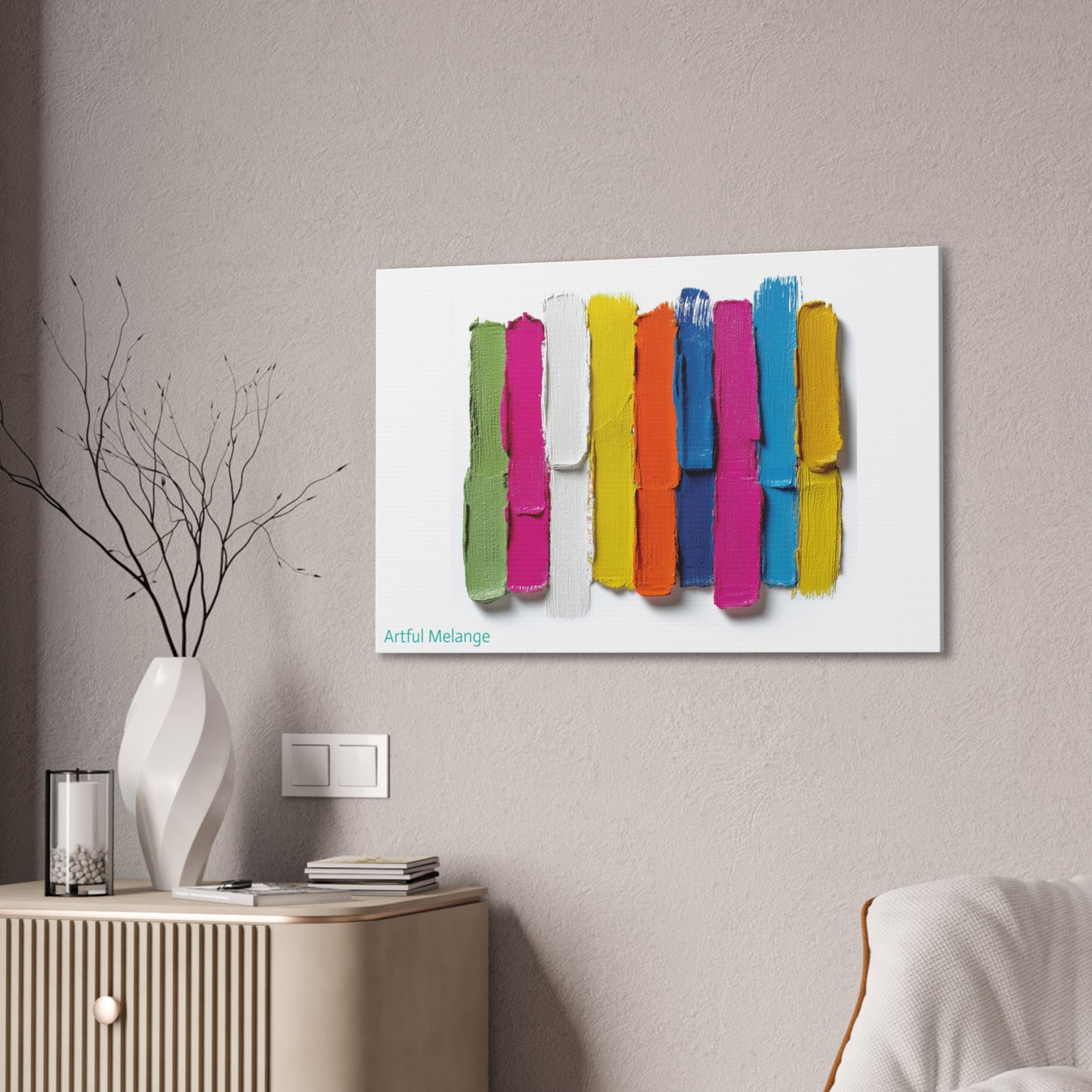 Acrylic Abstract Canvas Print - Richly Textured Artistry