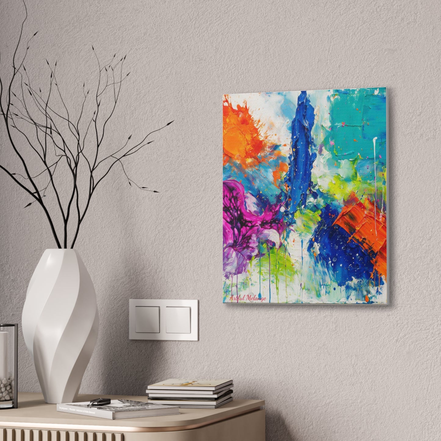 Acrylic Abstract Canvas Print - Richly Textured Artistry