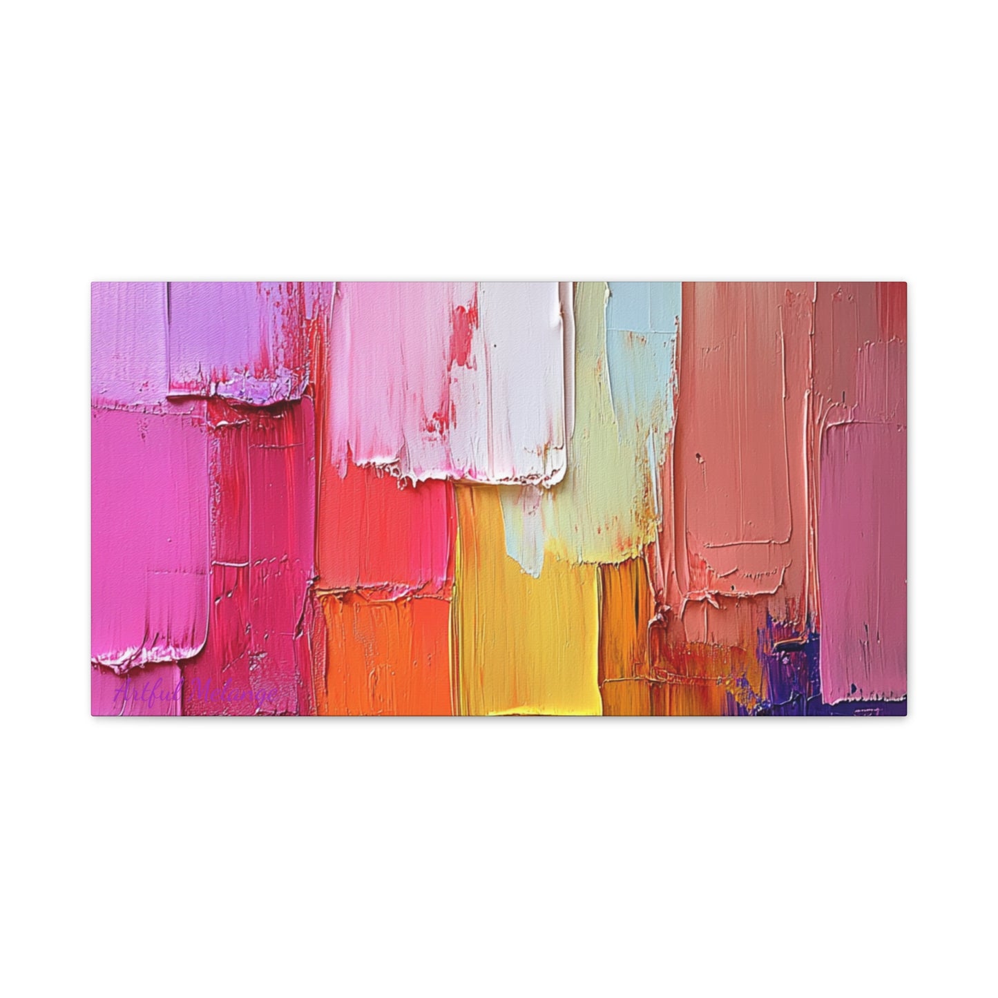 Acrylic Abstract Canvas Print - Richly Textured Artistry