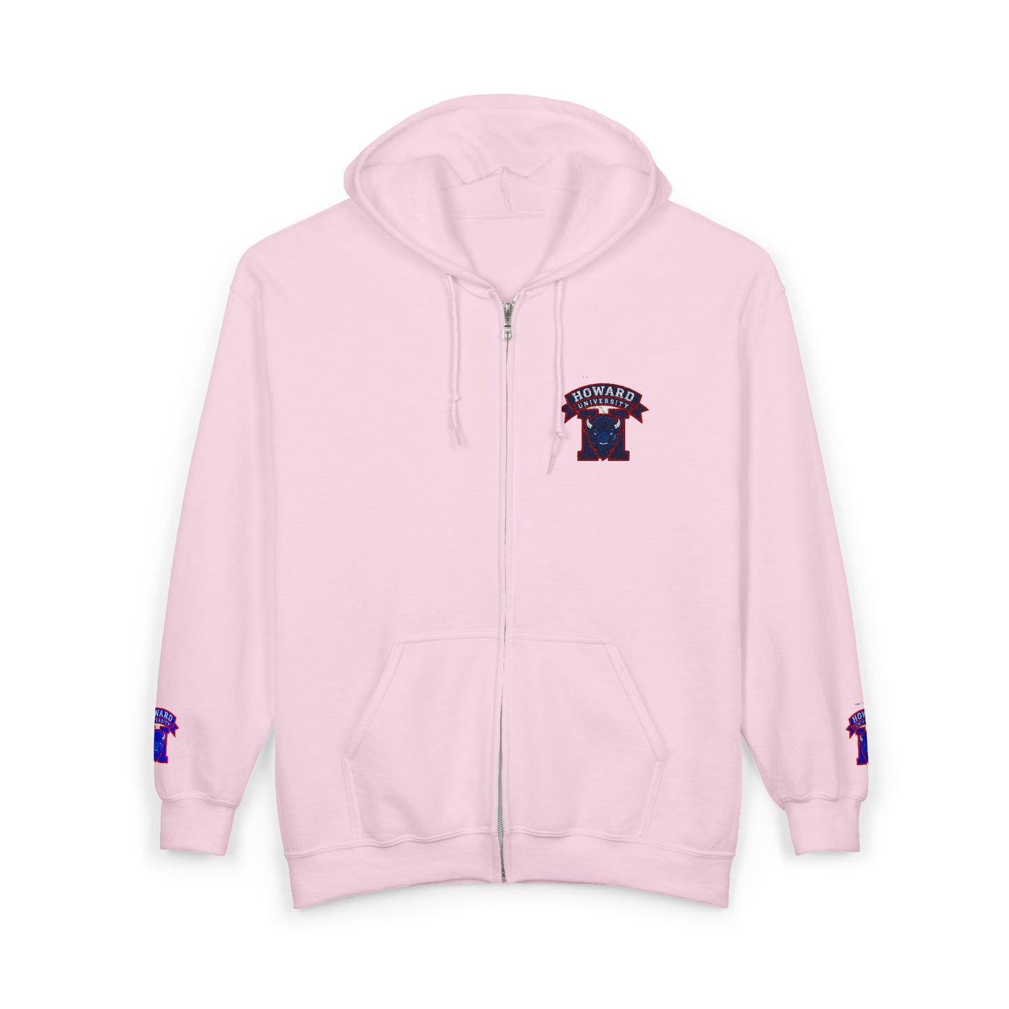 Bison Heritage Embroidered Collection: Full-Zip Sweatshirt | Howard-Inspired HBCU Collegiate Jacket