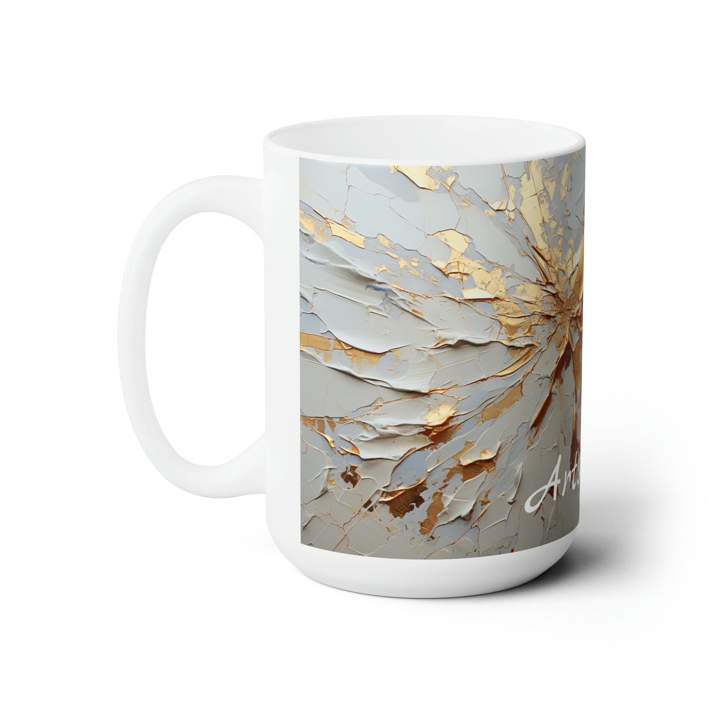 Artsy Pour Ceramic Mug 15oz