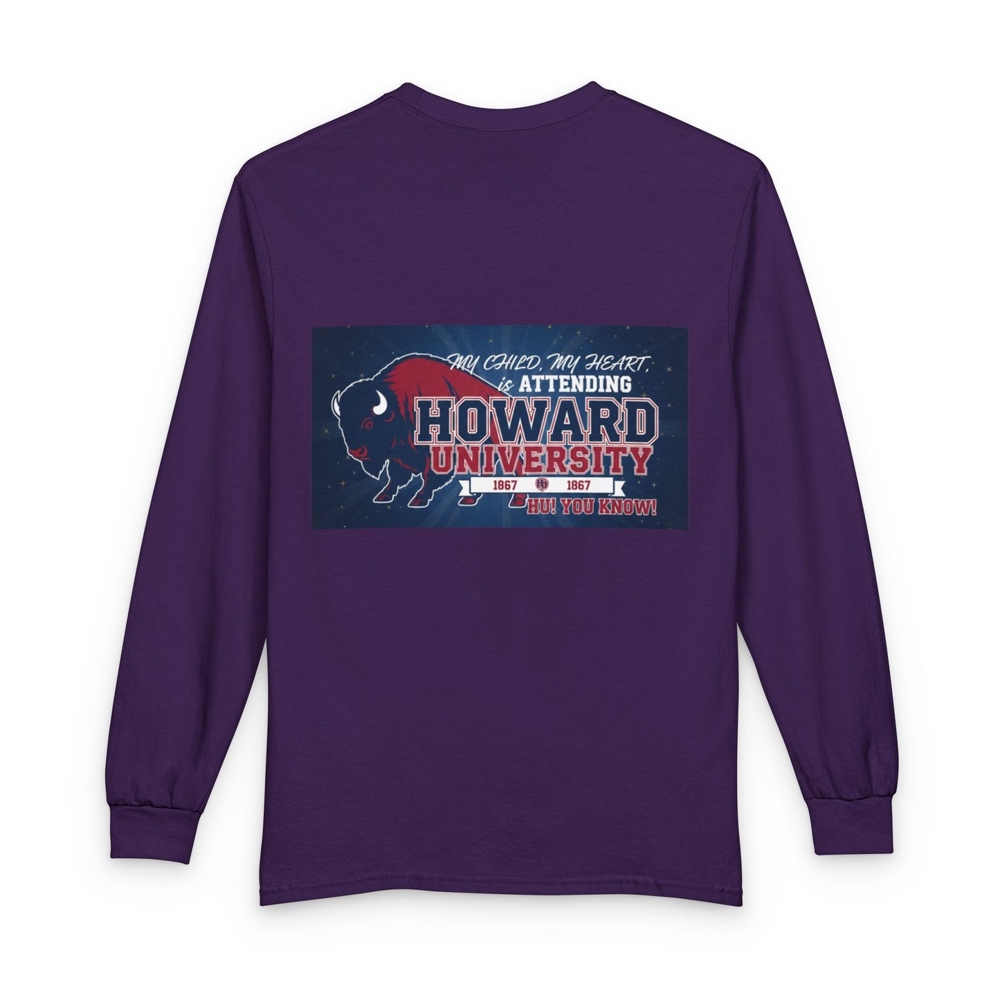 Howard University Pride Family Statement/Unisex Long Sleeve T-Shirt 6