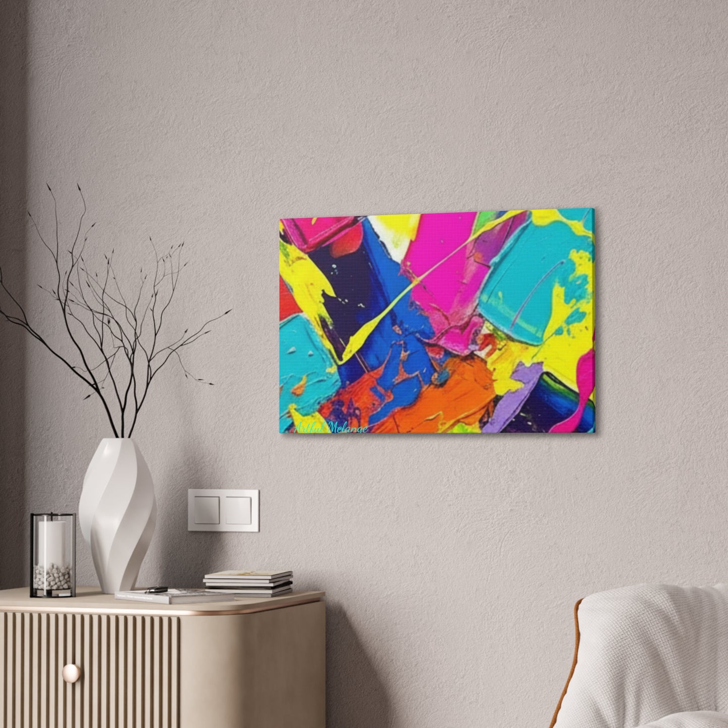 Acrylic Abstract Canvas Print - Richly Textured Artistry