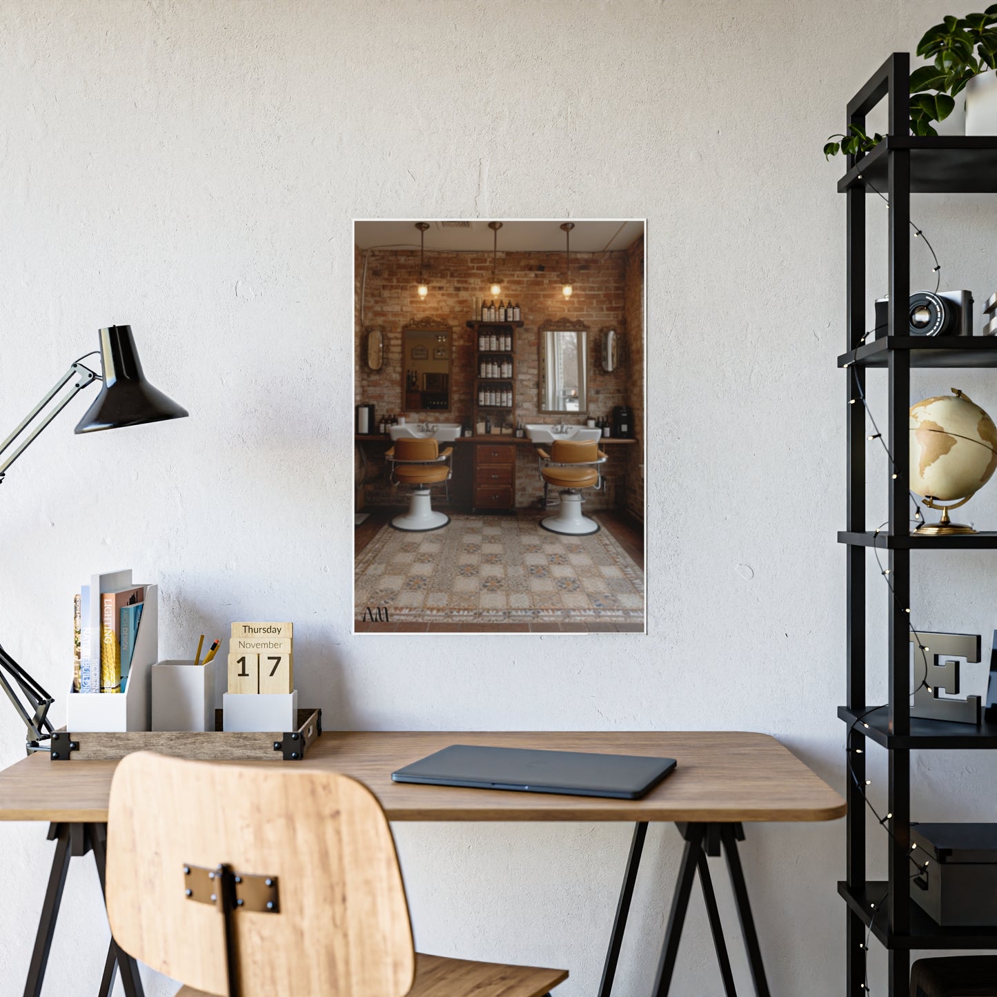 Black Hair Salon Interiors: Poster Prints Celebrating Style