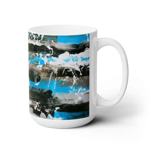 Artsy Abstract Ceramic Mug 15oz