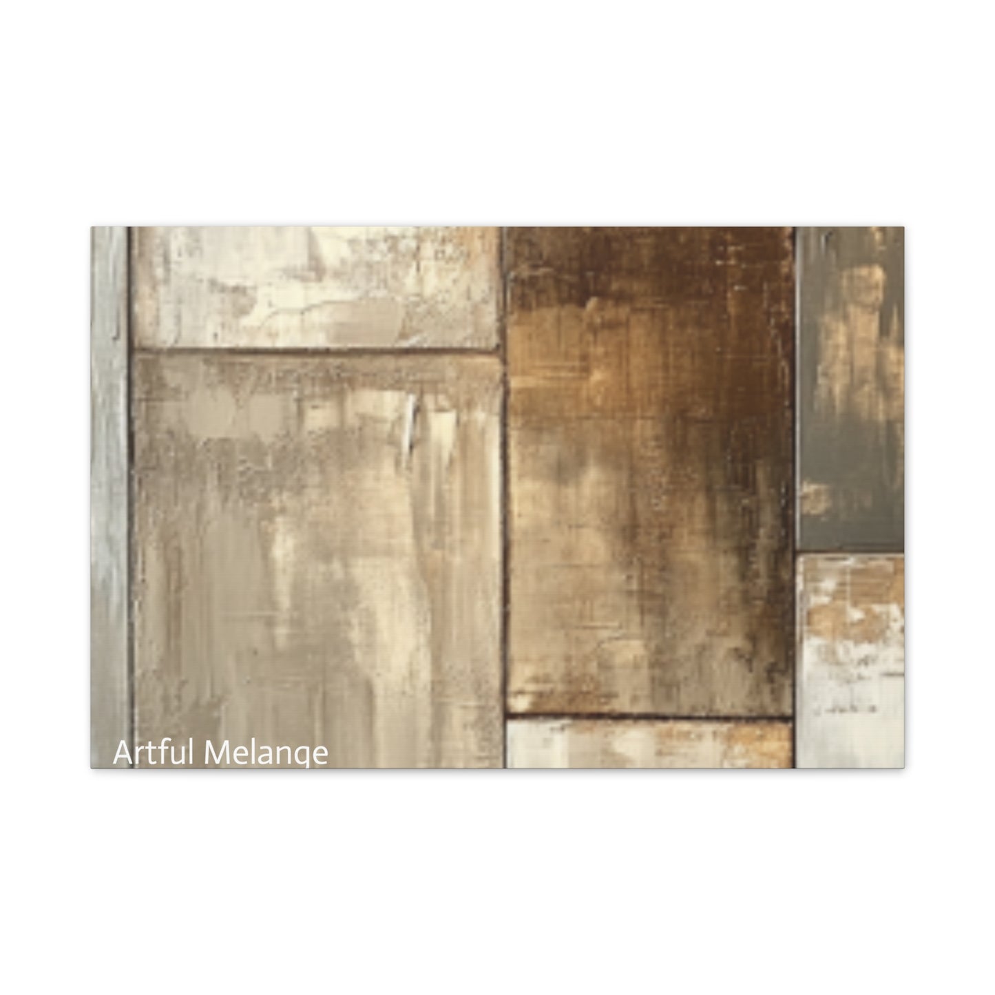 Acrylic Abstract Canvas Print - Richly Textured Artistry