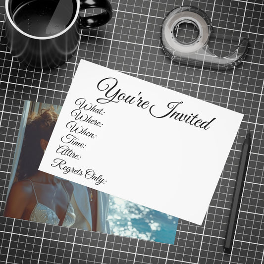Sail & Celebrate: A Day of Elegance Yacht/Boat Party Invitation Bundles (envelopes included)