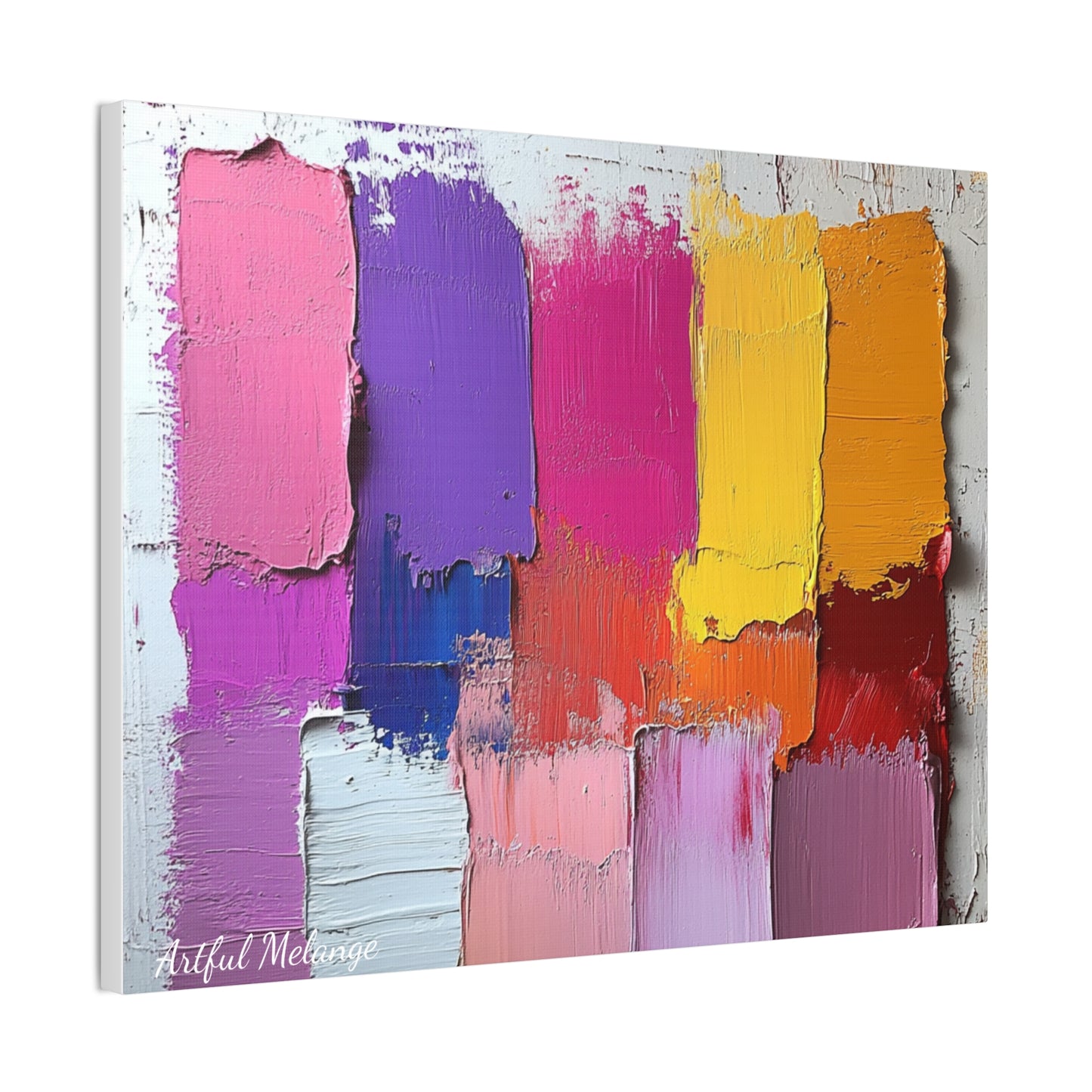 Acrylic Abstract Canvas Print - Richly Textured Artistry