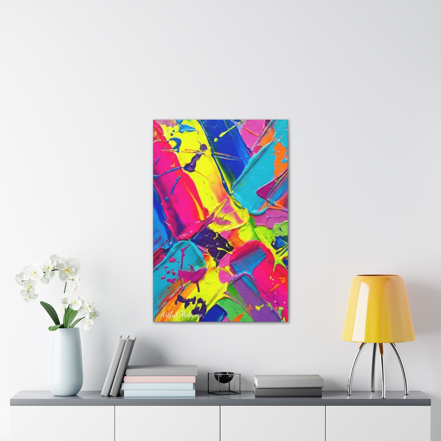 Acrylic Abstract Canvas Print - Richly Textured Artistry