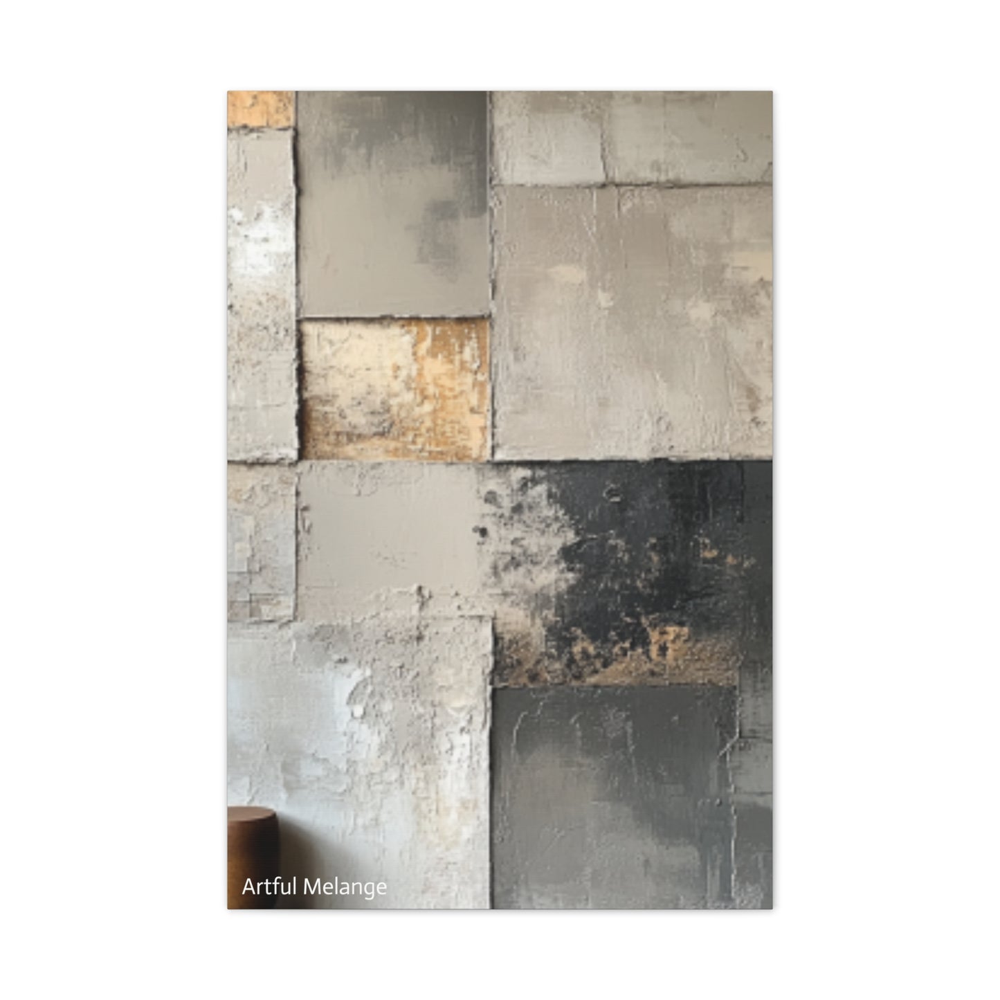 Acrylic Abstract Canvas Print - Richly Textured Artistry