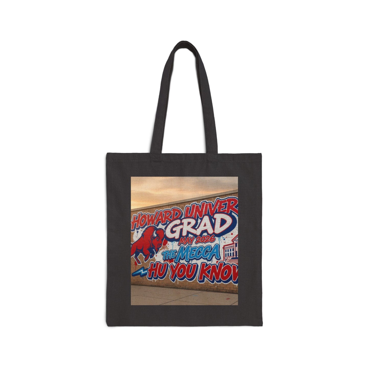 Howard University Grad Cotton Canvas Tote – HU, You Know! Rep your legacy. Carry your culture