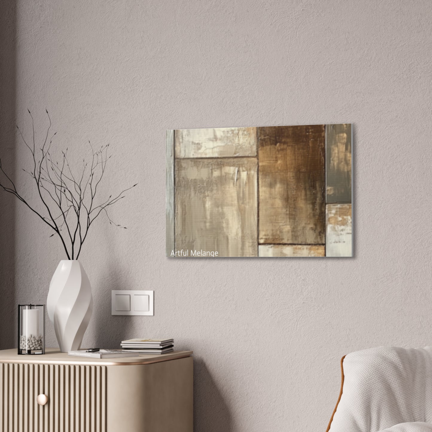 Acrylic Abstract Canvas Print - Richly Textured Artistry