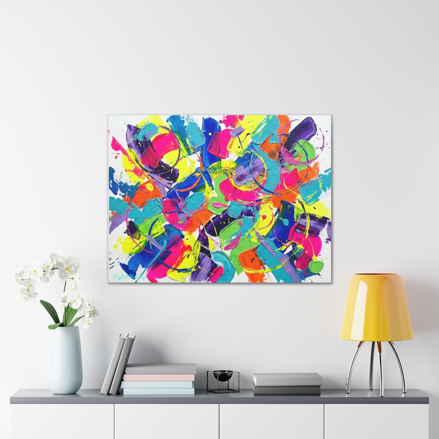 Acrylic Abstract Canvas Print - Richly Textured Artistry