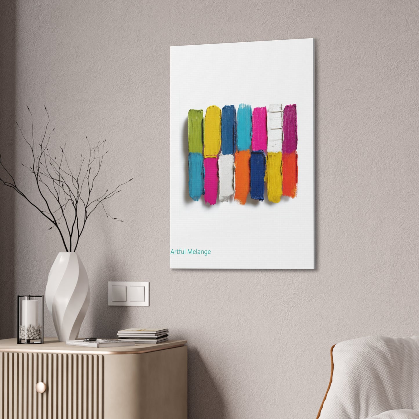 Acrylic Abstract Canvas Print - Richly Textured Artistry