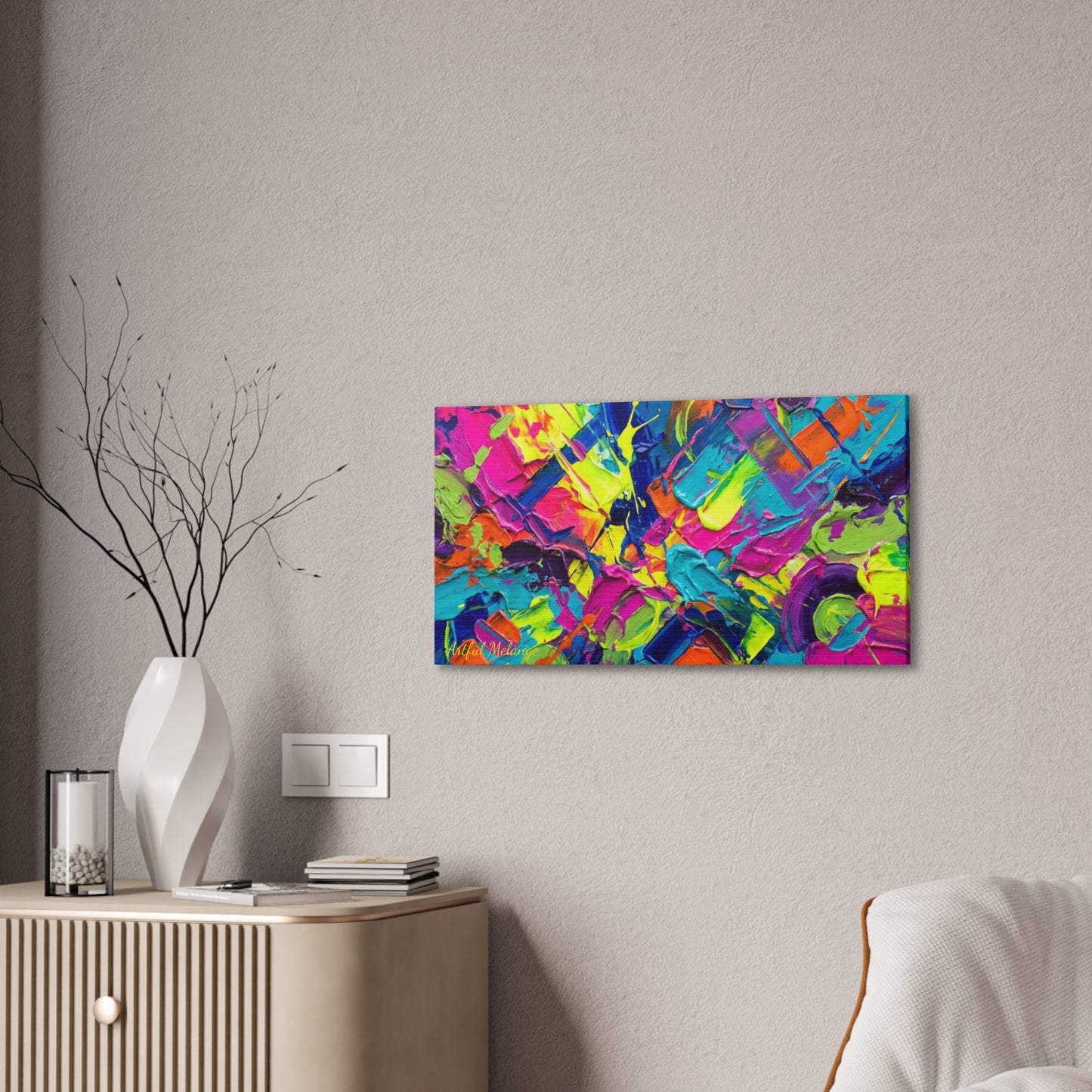 Acrylic Abstract Canvas Print - Richly Textured Artistry