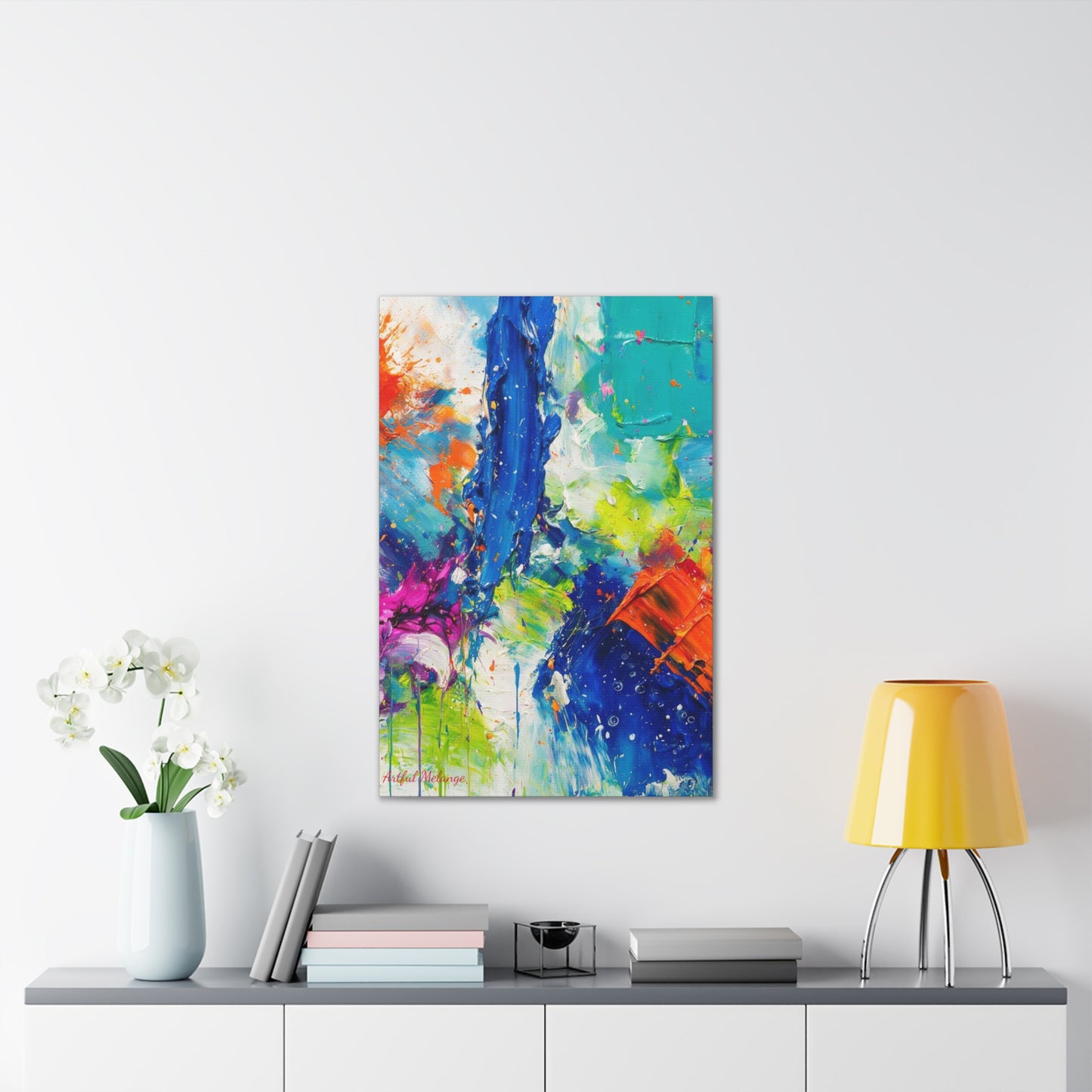 Acrylic Abstract Canvas Print - Richly Textured Artistry
