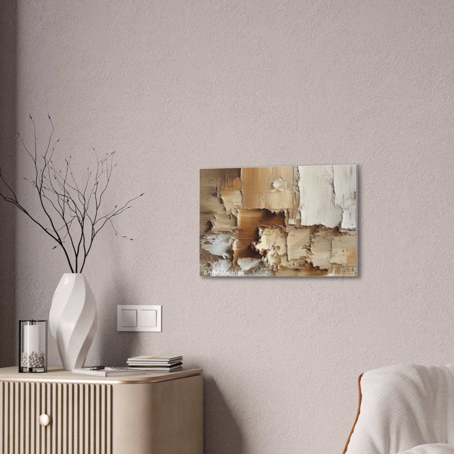 Acrylic Abstract Canvas Print - Richly Textured Artistry