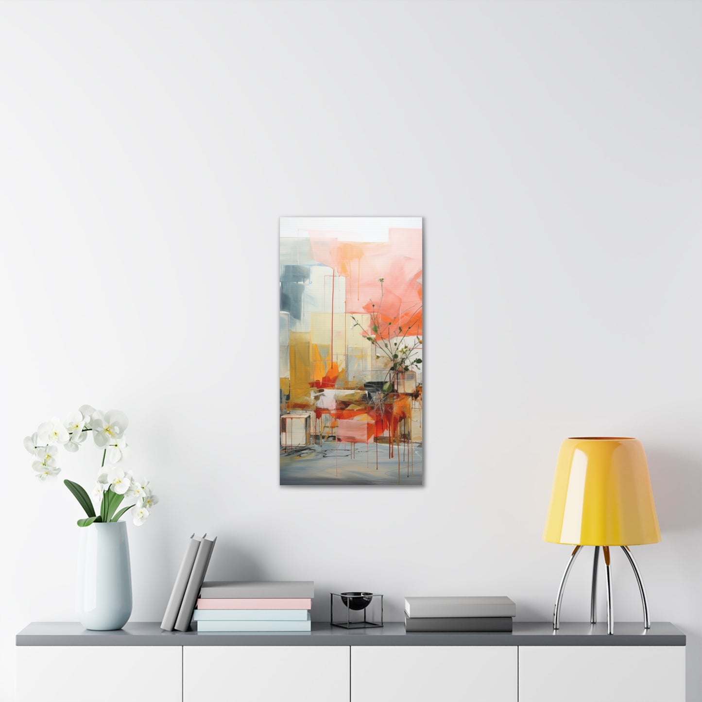 Timeless Elegance: Refined Muted Hues Canvas Print for Sophisticated Living Spaces