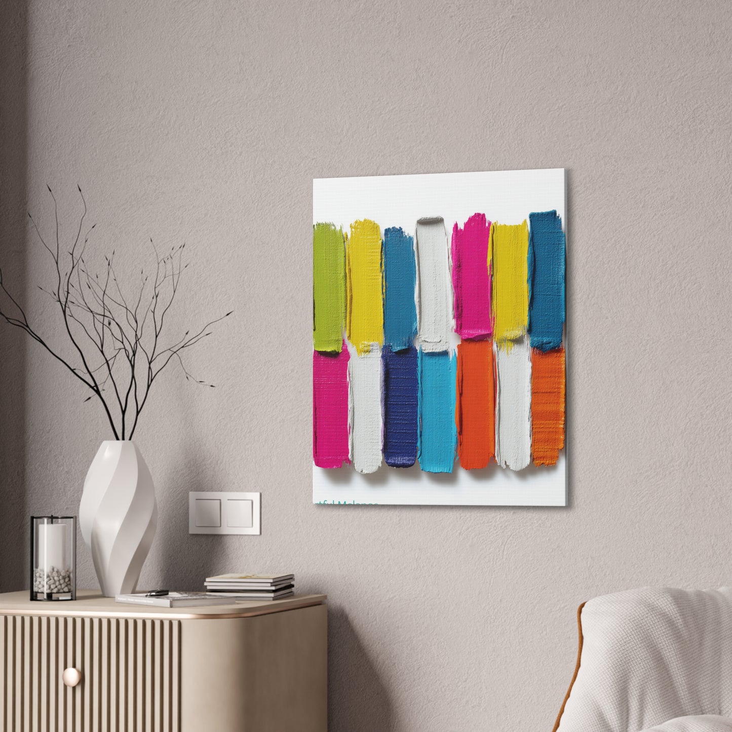 Acrylic Abstract Canvas Print - Richly Textured Artistry
