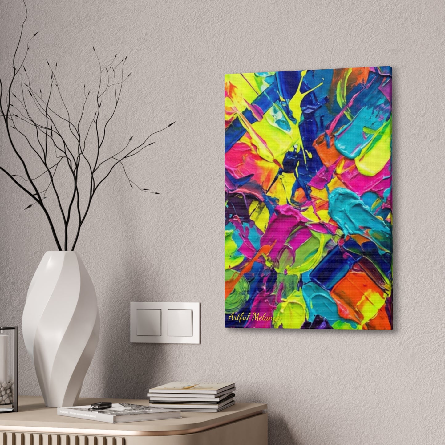 Acrylic Abstract Canvas Print - Richly Textured Artistry