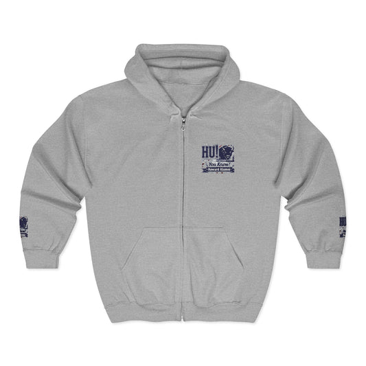 Bison Heritage Embroidered Collection: Full-Zip Sweatshirt | Howard-Inspired HBCU Collegiate Jacket