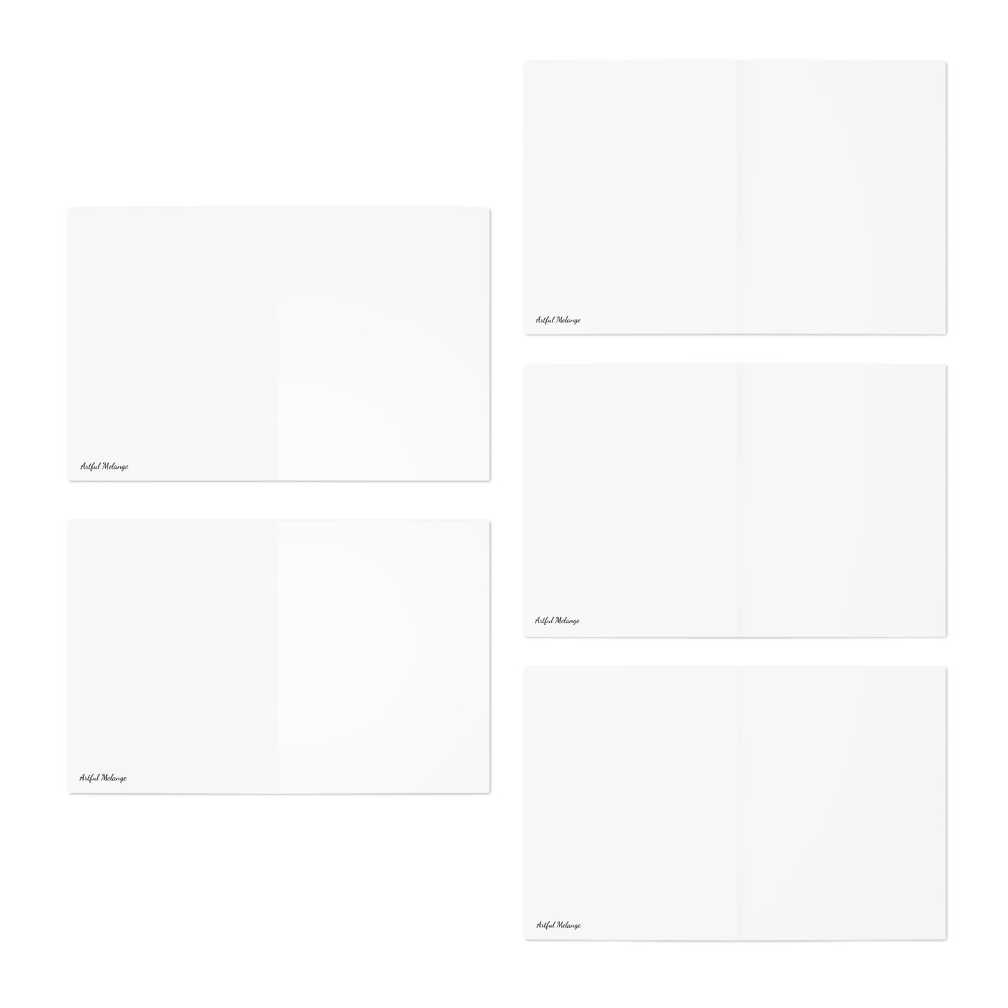 Skyline Vista: Hyper-Realistic 3D Cityscape Note Cards (5-Pack)