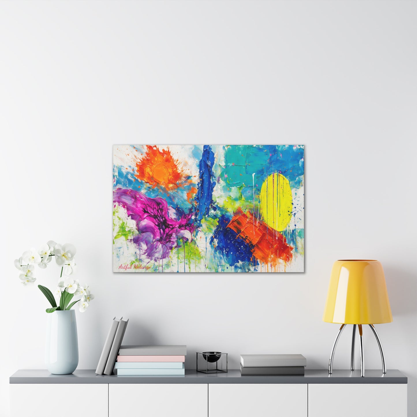 Acrylic Abstract Canvas Print - Richly Textured Artistry