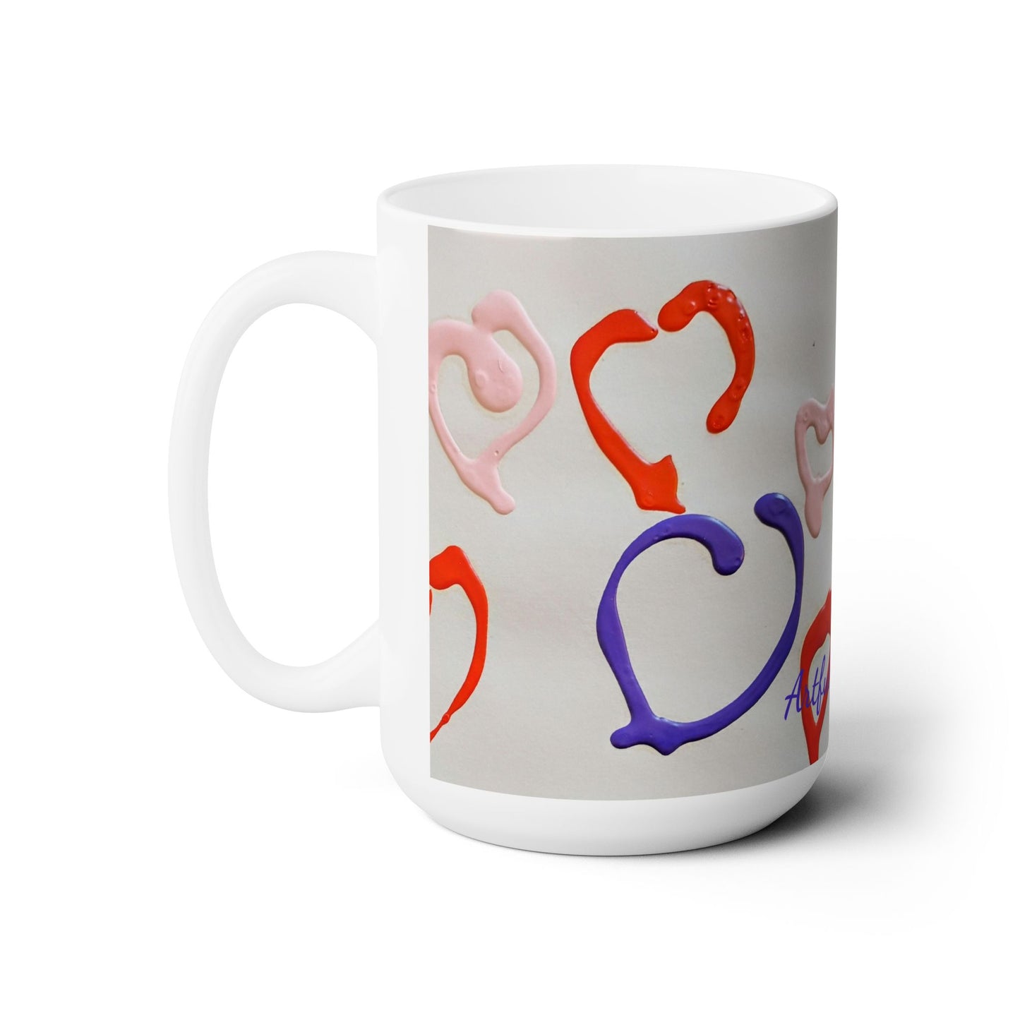 Artsy Abstract Ceramic Mug 15oz
