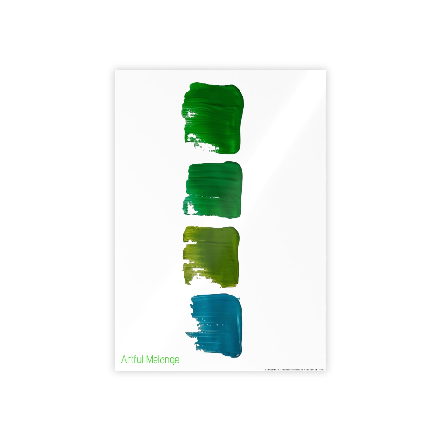 Gleaming Acrylic Abstract Poster: A Spectrum of Colorful Elegance
