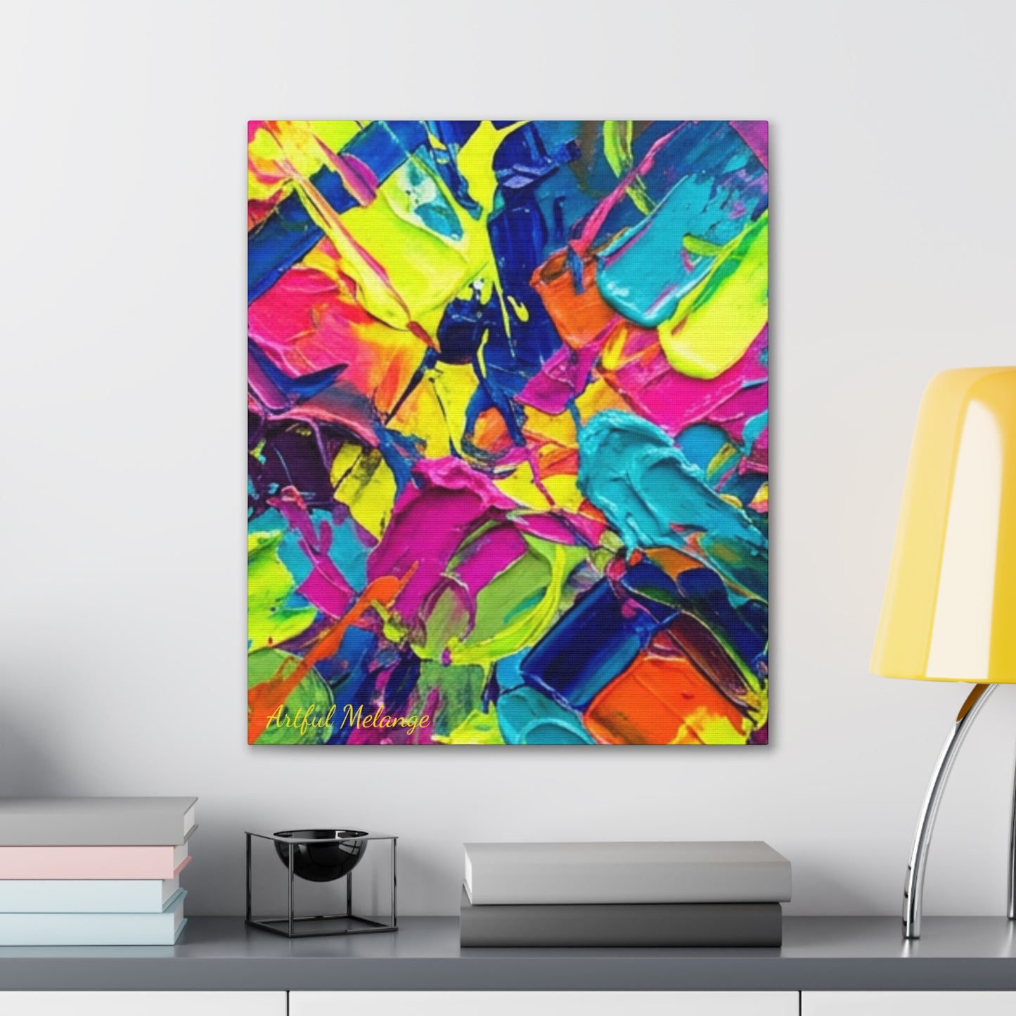 Acrylic Abstract Canvas Print - Richly Textured Artistry