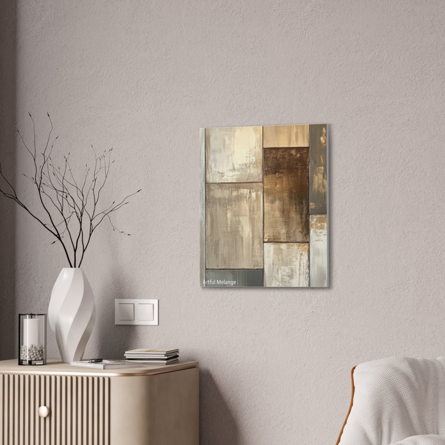 Acrylic Abstract Canvas Print - Richly Textured Artistry