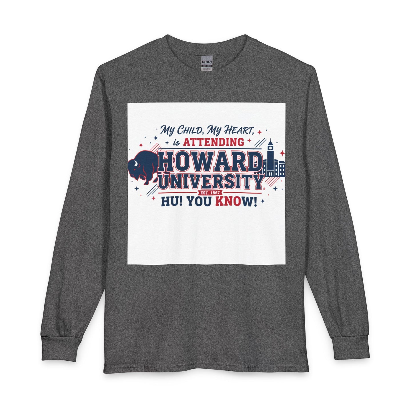 Howard University Pride Family Statement/Unisex Long Sleeve T-Shirt 3
