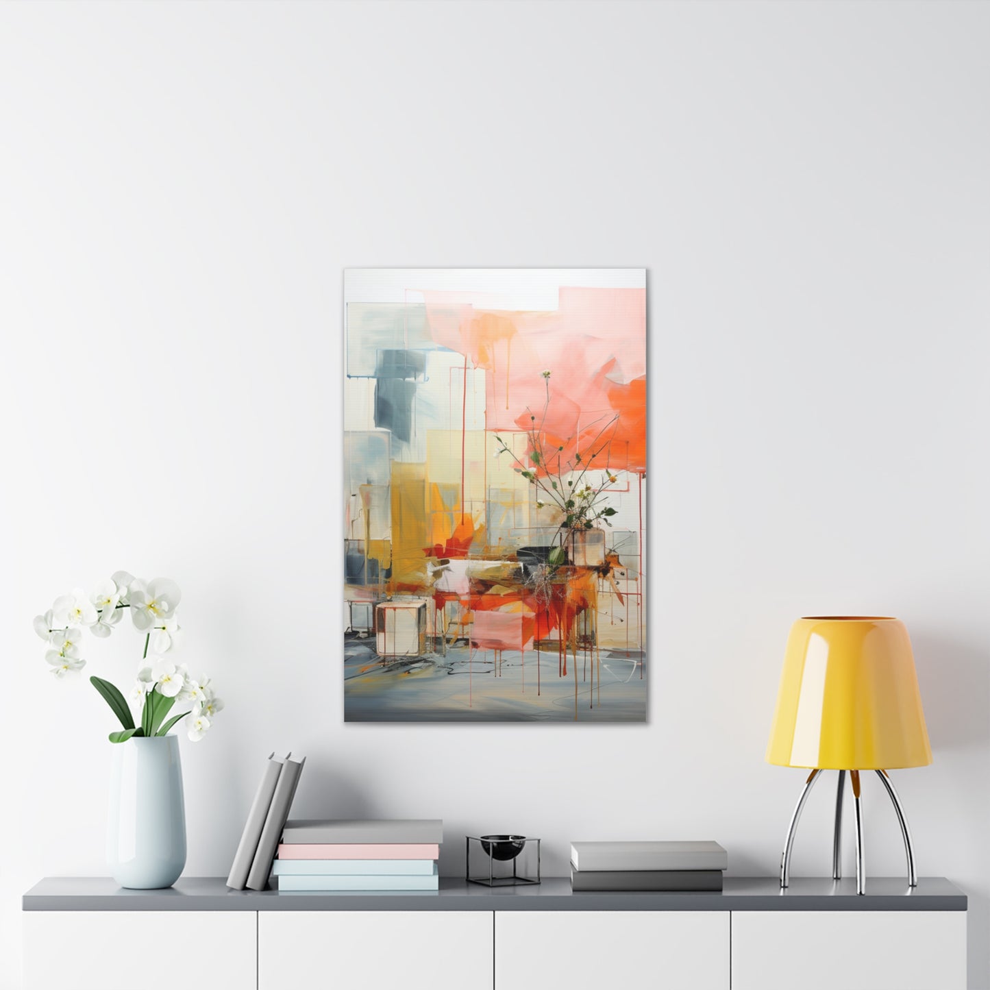Timeless Elegance: Refined Muted Hues Canvas Print for Sophisticated Living Spaces