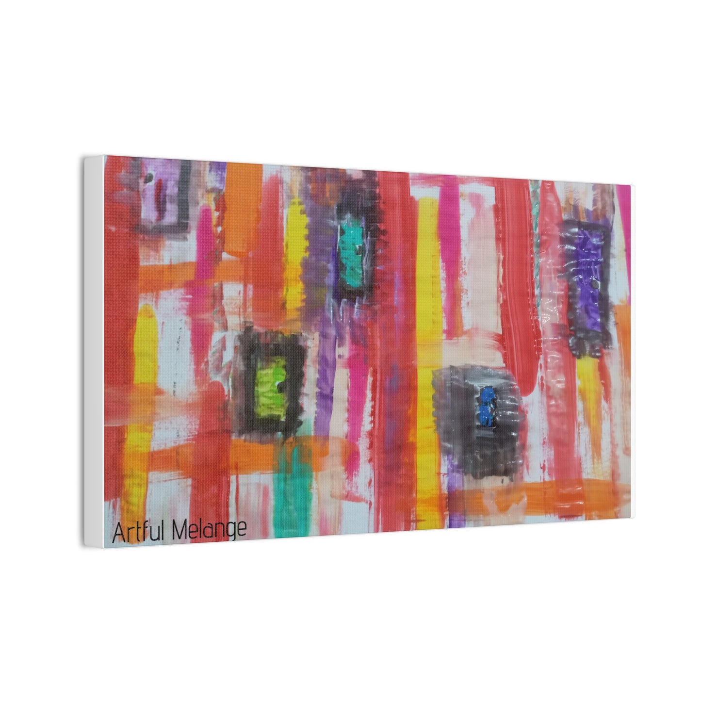 Primary Elegance: A Symphony of Sophistication Canvas Print