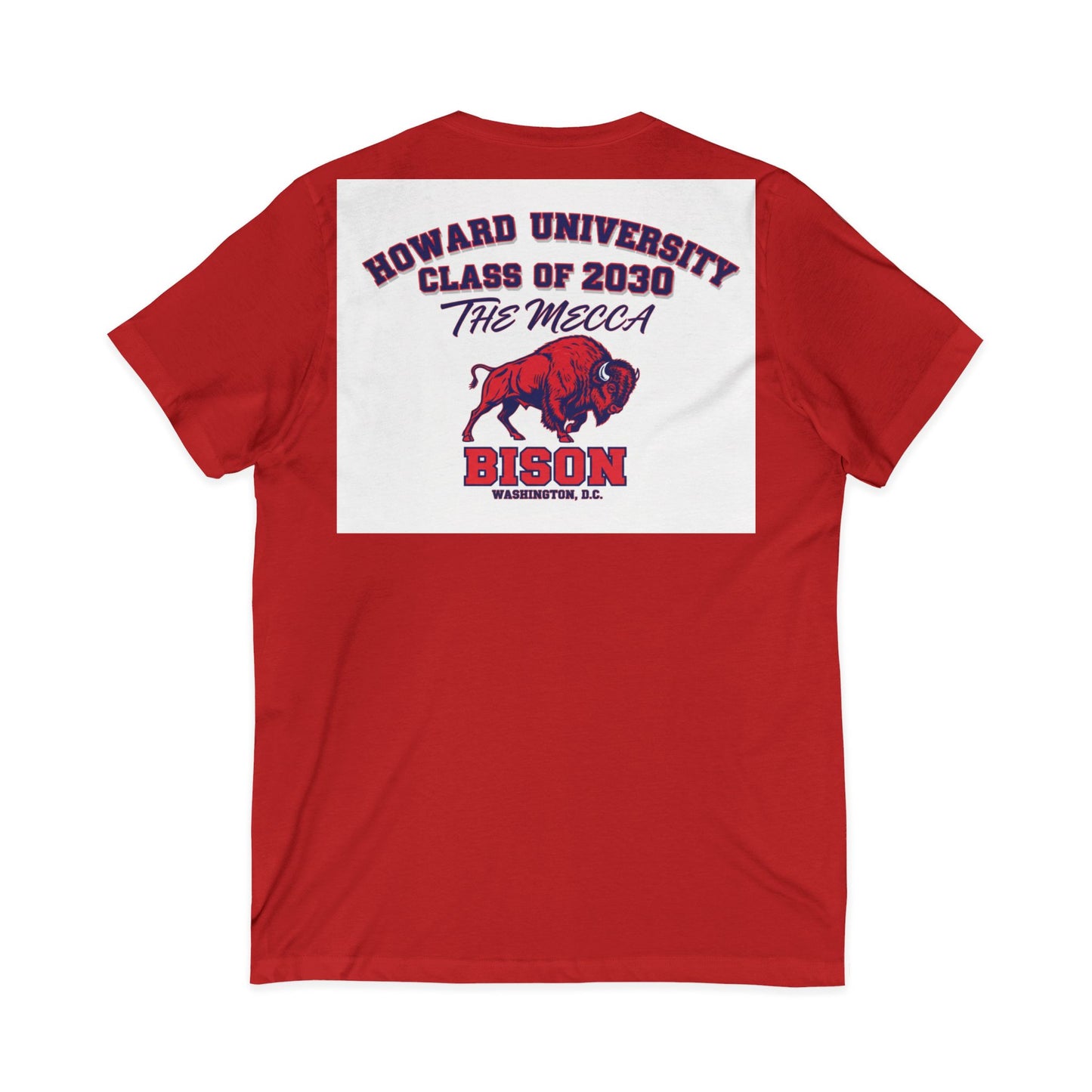 Howard University Class of 2030 Unisex V-Neck T-Shirt | The Mecca Incoming Class Tee