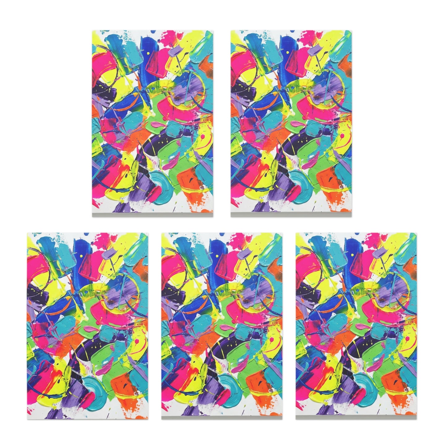 Elegance in Ink:  Abstract Art Note Card Set(5-Pack)