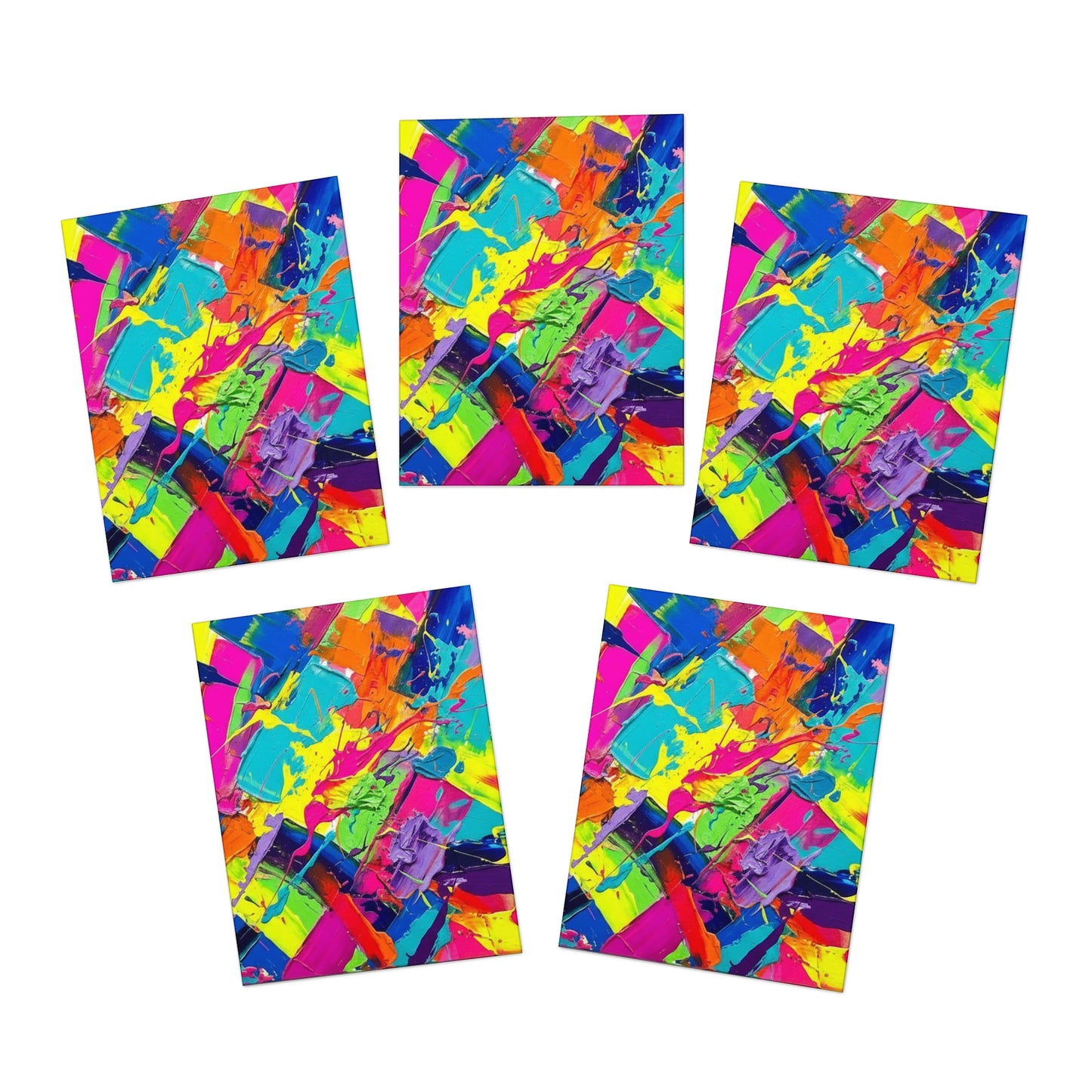 Elegance in Ink:  Abstract Art Note Card Set(5-Pack)