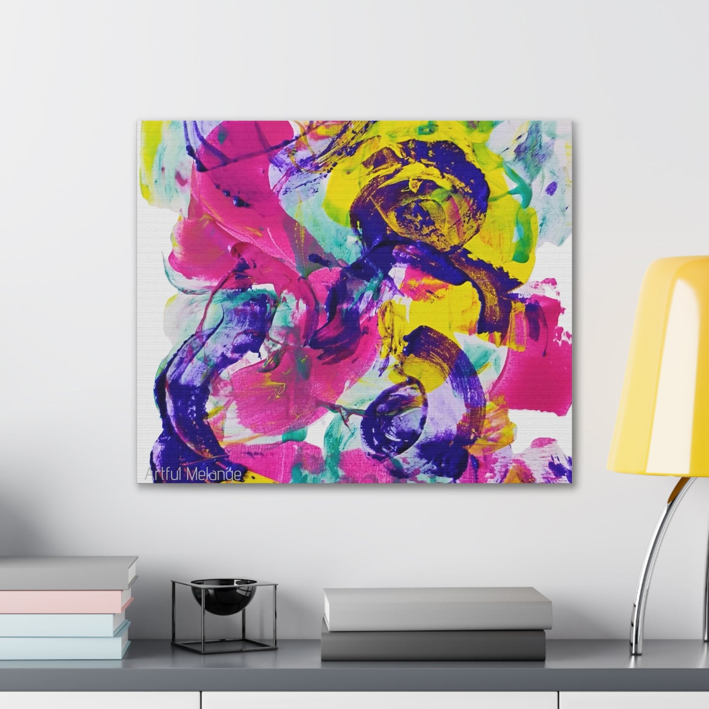 Primary Elegance: A Symphony of Sophistication Canvas Print