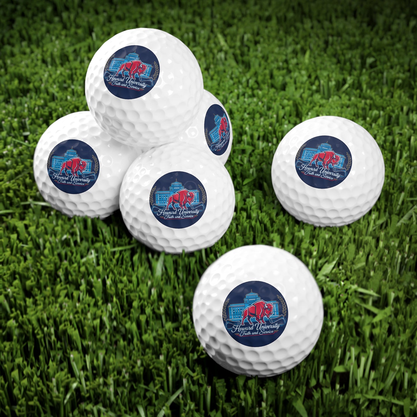 Howard University “The Yard Legacy” Golf Ball Set, 6 pcs 4