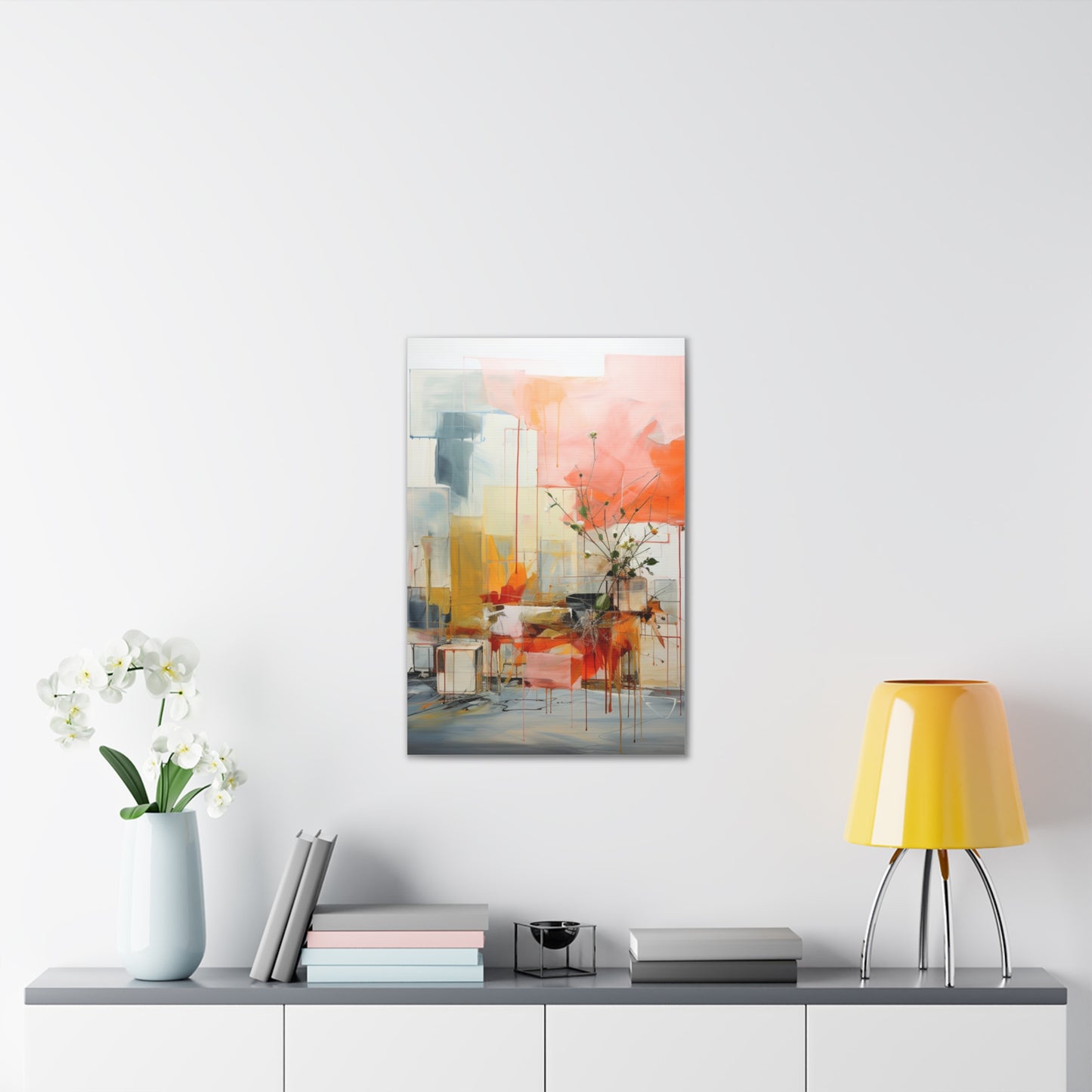Timeless Elegance: Refined Muted Hues Canvas Print for Sophisticated Living Spaces