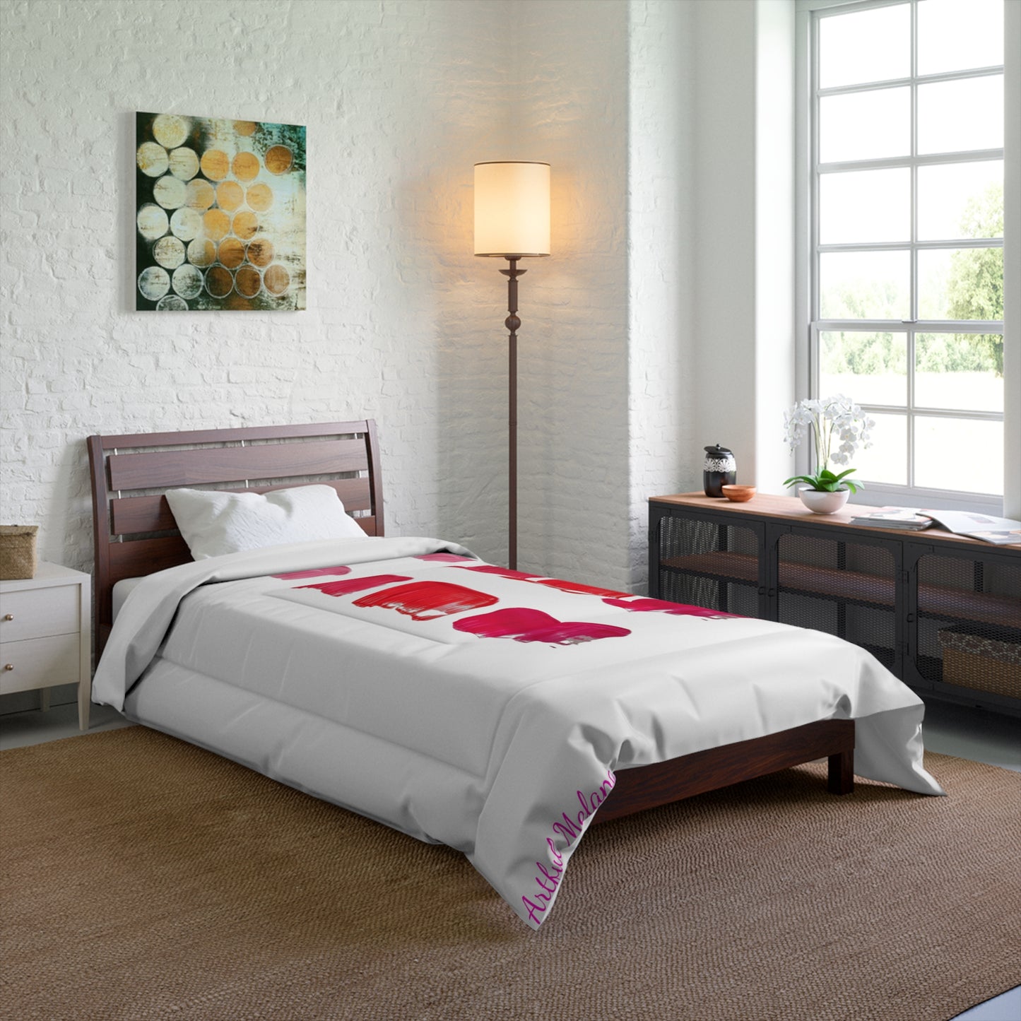 Dreamscape Delight Abstract Art Comforter 34