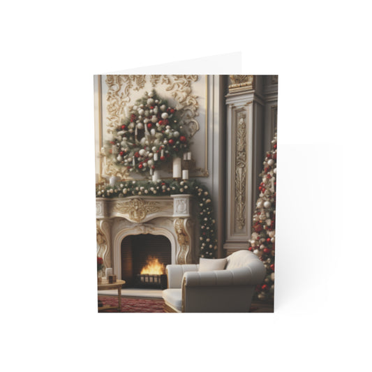 Regal Radiance: Opulent Christmas Greeting Cards