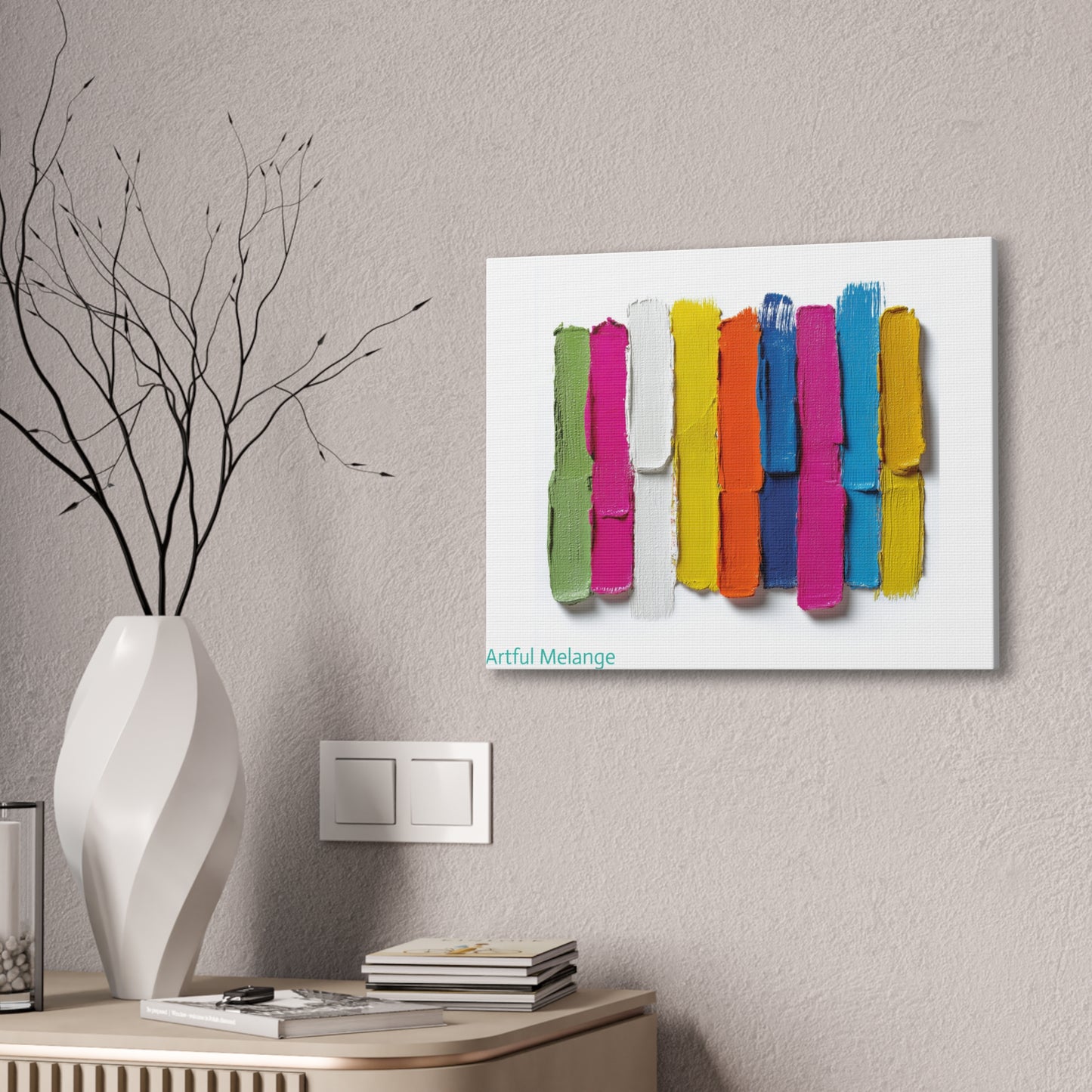 Acrylic Abstract Canvas Print - Richly Textured Artistry