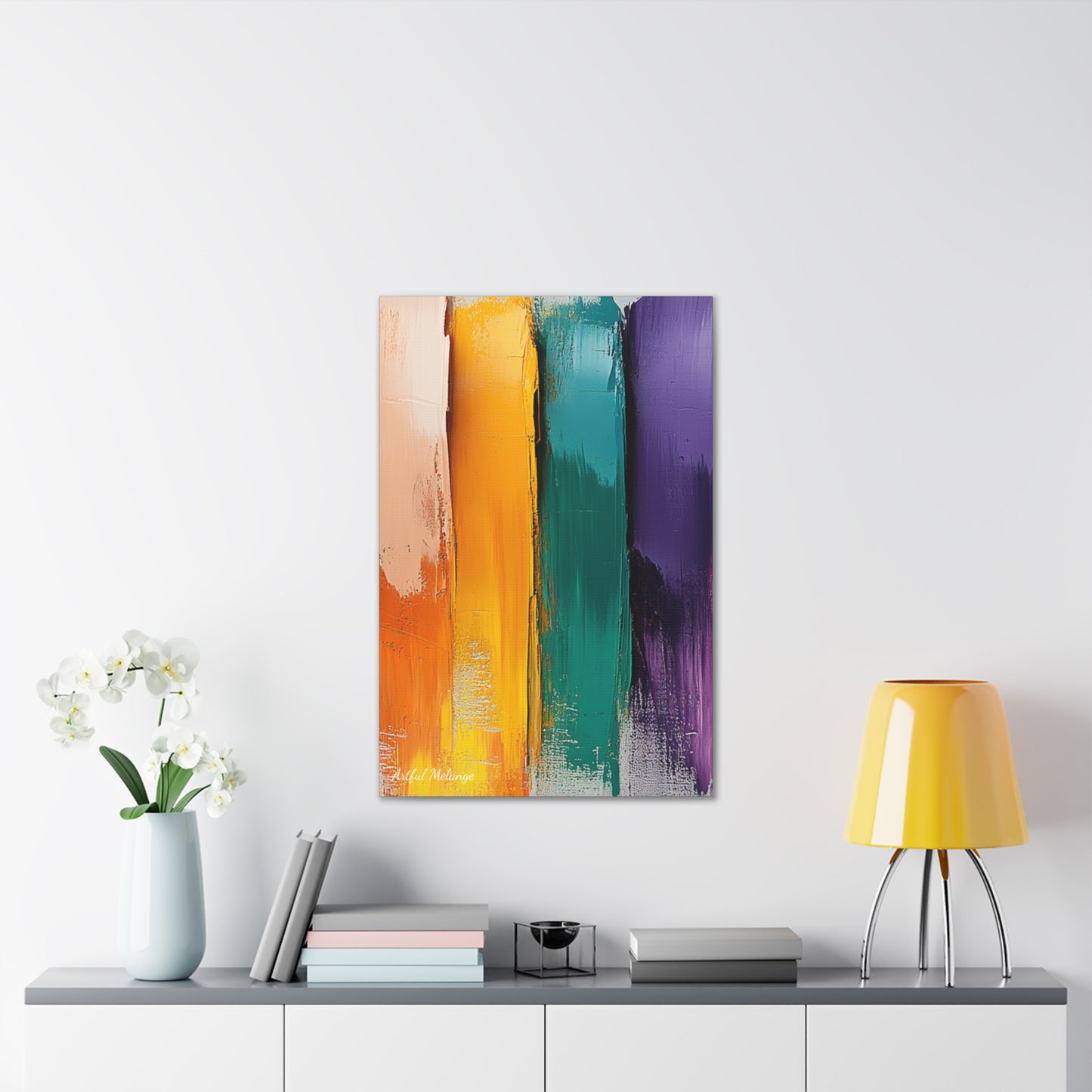 Acrylic Abstract Canvas Print - Richly Textured Artistry